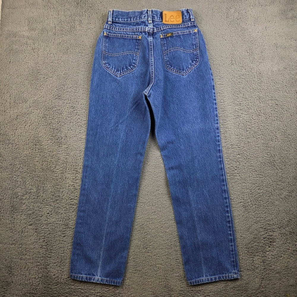 Vintage Lee Riders High Rise Mom Jeans Womens 24x27 JRs 9 Blue Denim 80s Pants